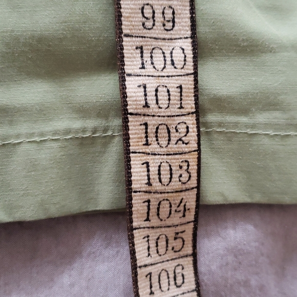 Sigrid Olsen wide leg pants in dark sage color - Picture 6 of 7